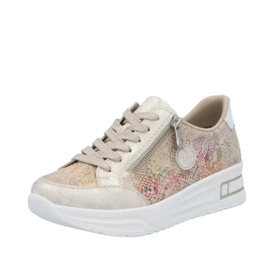 Abbildung von Rieker Damen N8103 Schnürschuhe, Beige, 43 EU