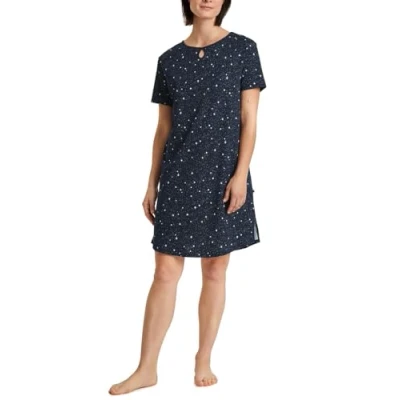 Abbildung von CALIDA Sweet Dreams Kurzarm Nachthemd Damen, Länge 95cm, aus 100% Baumwolle