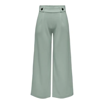 Abbildung von JdY Damen JDYGEGGO New Long Pant JRS NOOS Hose, Chinois Green/Detail:Black Buttons, L / 30L