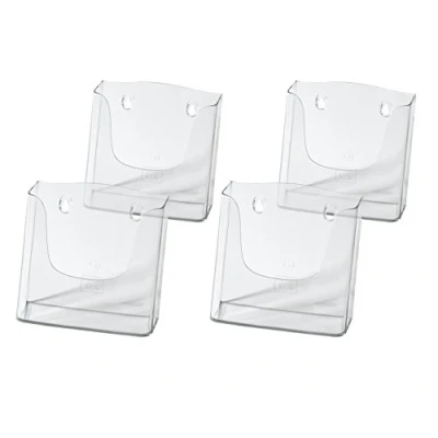 Abbildung von SIGEL LH116/4 Wand Prospekthalter für DIN A5, aus Acryl, transparent, 4er Pack