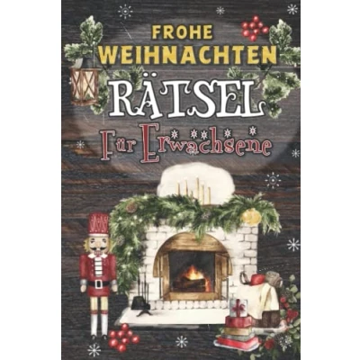 Abbildung von Frohe Weihnachten Rätsel für Erwachsene: jeden Tag in Großdruck: Sudoku, Wortsuche, Doppel Rätsel, Labyrinthe, Wortringe, Buchstabensalat