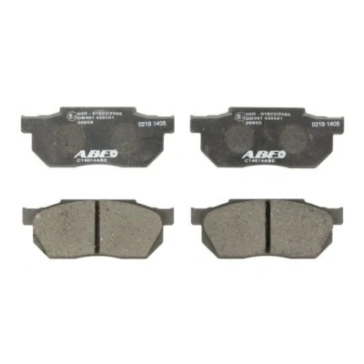 Abbildung von ABE C14014ABE Bremsbelagsatz Vorderachse mit akustischer Verschleißwarnung HONDA: CRX 2, CIVIC 4 Hatchback, 6 Fastback