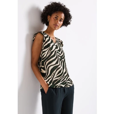 Abbildung von Street One Gemustertes Bluse, Damen, Größe: 46, Grün