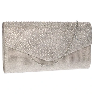 Abbildung von SwankySwans Damen Montary Diamant Clutch, Sling Bag, champagnerfarben
