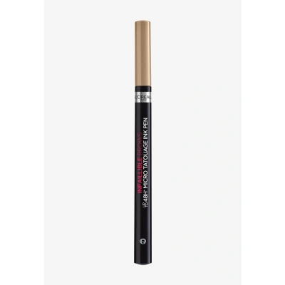 Abbildung von L&#039;Oréal Paris Unbelieva Brow Micro Tatouage 104 Chatain, wischfester Filzstift mit Dreizack Spitze, bis zu 24H Halt, Microblading Effekt