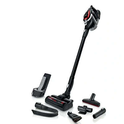Abbildung von Bosch Akku Staubsauger Unlimited ProPower Serie 8 BSS81POW1, kabelloser Handstaubsauger, beutellos, Hygiene Filter, hohe Saugleistung, Lange Laufzeit, schnelles Laden, Fugendüse, schwarz