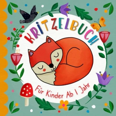 Abbildung von Kritzelbuch ab 1 Jahr: Erstes Malbuch mit 50 wunderschönen Motiven zum Ausmalen und Kritzeln für Kinder Jahr