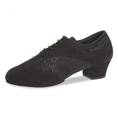 Abbildung von Diamant Damen Trainerschuhe 188 234 548 V Glitter Schwarz 3,7 cm Cuban VarioSpin Sohle Größe: UK 6