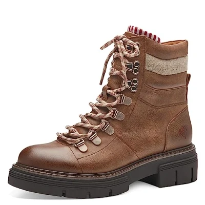 Abbildung von Marco Tozzi Plateaustiefelette, Damen, Größe: 37, Cognac Schuhe
