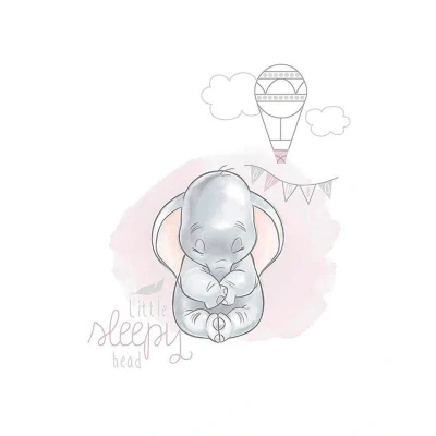 Abbildung von Disney Wandbild von Komar Dumbo Sleepy Kinderzimmer, Babyzimmer, Dekoration, Kunstdruck Größe 30x40cm (Breite x Höhe) ohne Rahmen WB030 30x40