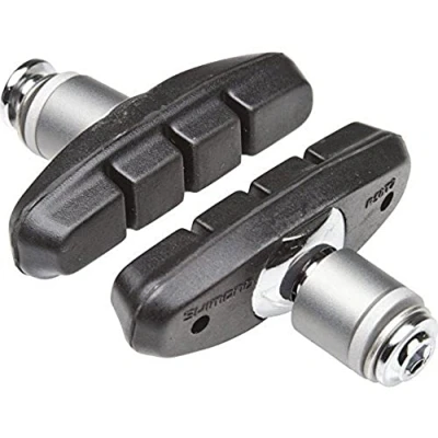 Abbildung von Shimano BR CX50 R50T2 brake shoe and fixing bolts, large spacer, pair, Schwarz