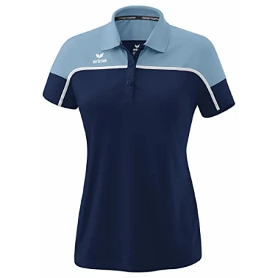 Abbildung von Erima Fussball Teamsport Change Poloshirt, Damen, Größe: 44, New navy faded denim weiss