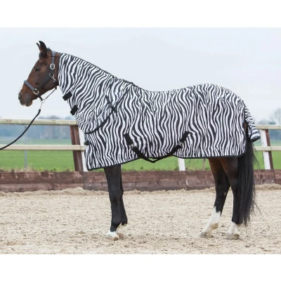 Abbildung von Harry&#039;s Horse Fliegendecke Loser Hals Zebra 165/215