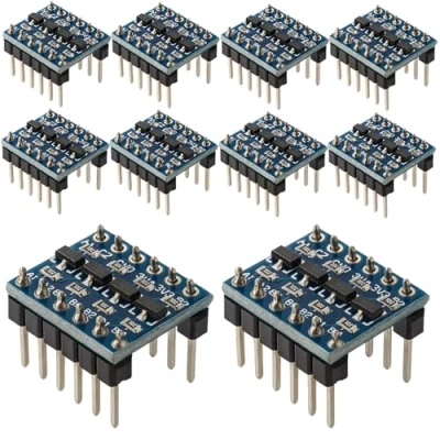 Abbildung von Gebildet 10 Stück 4 Kanal Pegelwandler Logic Level Converter Shifter I2C IIC BiDirektional 5V 3.3V Raspberry Pi Mikrocontroller