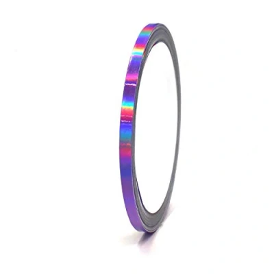 Abbildung von (0,79/m) 10 Meter Hologramm Zierstreifen Basteln Möbel Auto Motorrad Modellbau Deko Dekorstreifen Klebestreifen selbstklebend DIY (Hologramm Lila, 3mm Breite)