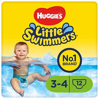 Abbildung von Huggies Little Swimmers Einweg Schwimmwindeln für Babys und Kinder, Größe 3 4 (7 15 kg), 12 Bade Windeln, Unisex