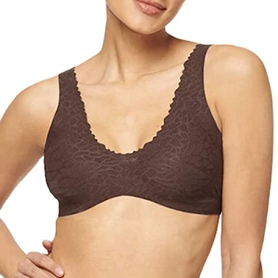 Abbildung von Sloggi FEEL Bralette Bustier, Damen, Größe: Medium, Ebony brown