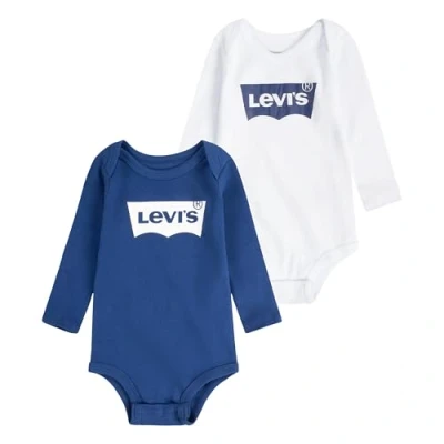 Abbildung von Levi&#039;s Batwing Unisex 2 PACK Body für Kinder, Größe: 68 80, Estate blue