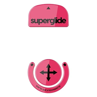 Abbildung von Superglide: Schnellste und geschmeidigste Mausfüße/Skates aus ultrastarkem, makellosem Glas, superschnelle, Glatte langlebige Sohle für Logitech G Pro X Superlight, Magenta