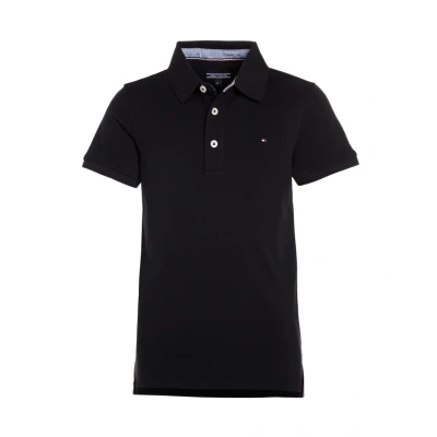 Abbildung von Tommy Hilfiger Jungen Poloshirt Kurzarm aus Bio Baumwolle, Blau (Sky Captain), 14 Jahre