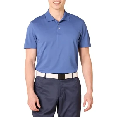 Abbildung von Amazon Essentials Herren Golf Poloshirt, Schnell Trocknend, Schmale Passform, Blau, XL