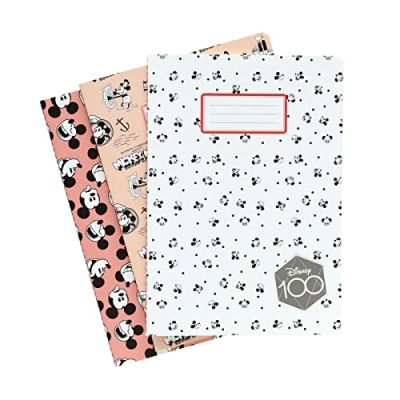 Abbildung von Grupo Erik Disney Mickey Mouse 3er Pack Notizbücher A6 Notizbuch klein 3 Dotted Notizblock offizielles Lizenzprodukt