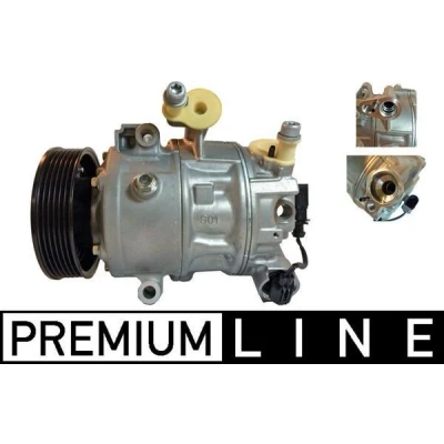 Abbildung von MAHLE ORIGINAL ACP 694 000P Kompressor PXE14 12 PAG 46 R 134a VOLKSWAGEN: Polo V Hatchback