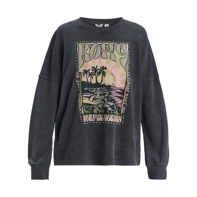 Abbildung von Roxy Eastside Midweight Sweatshirt, Damen, Größe: XS, Schwarz