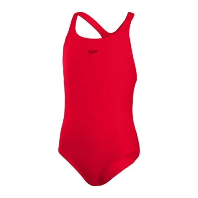 Abbildung von Speedo Girls Medalist Badeanzug für Kinder, Größe: 164, Red