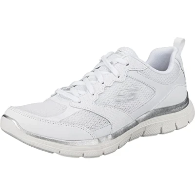 Abbildung von Skechers Sport FLEX Appeal Sneaker low, Damen, Größe: 40, Weiß wht Schuhe