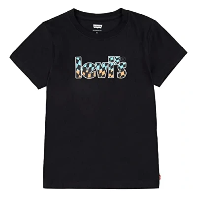 Abbildung von Levi&#039;s Kids Lvb ombre checkered poster tee Jungen 8 Jahre Schwarz
