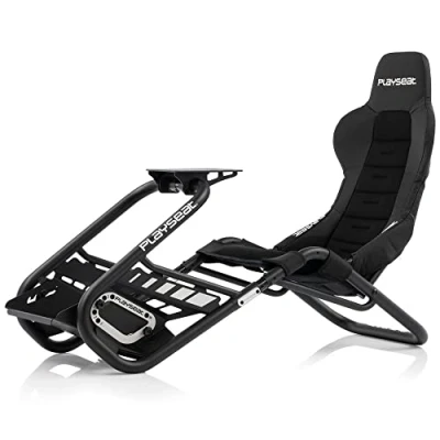 Abbildung von Playseat Trophy Sim Racing Cockpit Hochleistungs Gaming Rennsitz Unterstützt Direct Drive Mit allen gängigen Lenkrädern und Pedalen kompatibel Für PC Konsole geeignet Schwarze edition