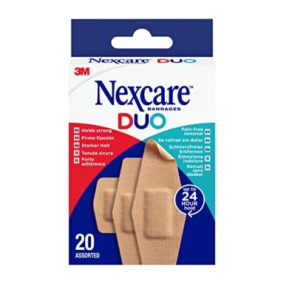 Abbildung von Nexcare DUO Pflaster, assortiert, 20/Pack