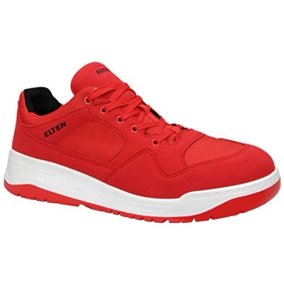 Abbildung von ELTEN Sicherheitsschuhe MAVERICK red Low ESD S3, Damen und Herren, Textil, Stahlkappe, leicht, sportlich, Rot, Größe: 40