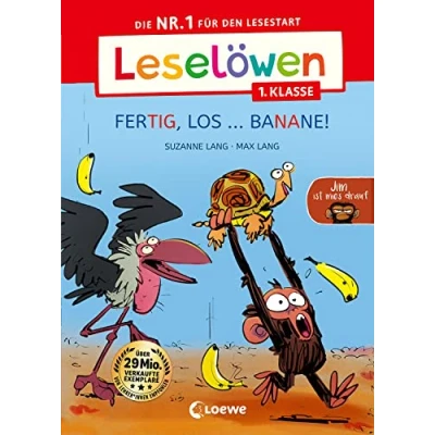 Abbildung von Leselöwen 1. Klasse Jim ist mies drauf Fertig, los ... Banane! (Großbuchstaben): Die Nr. 1 für den Lesestart Jetzt Lesenlernen mit Jim! Der als Erstlesebuch Kinder ab 6 Jahren