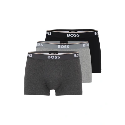 Abbildung von BOSS Trunk Power 3 PACK Panties, Herren, Größe: Medium, Open grey