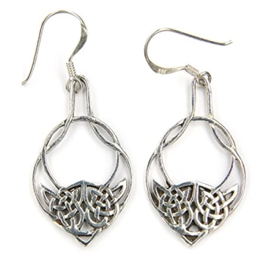 Abbildung von Drachensilber keltischer Ohrschmuck Ohrringe Kelten Silber Ohrhänger 925 Sterlingsilber Schmuck