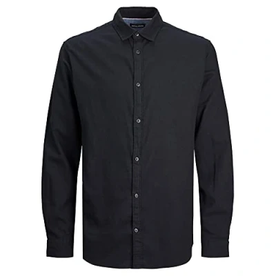 Abbildung von Jack &amp; Jones Jegingham Hemd, Herren, Größe: Small, Black detail