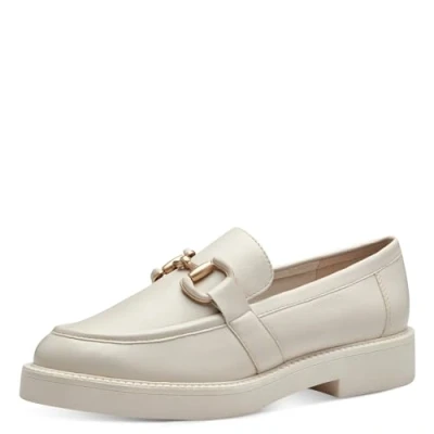 Abbildung von MARCO TOZZI Damen Loafer mit Absatz Elegant Vegan, Beige (Cream), 40 EU