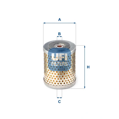 Abbildung von UFI 26.663.00 Kraftstofffilter Filtereinsatz