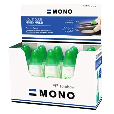 Abbildung von Tombow PT MTC 10P Flüssigkleber Multi Talent mit zwei Spitzen, 10er Pack