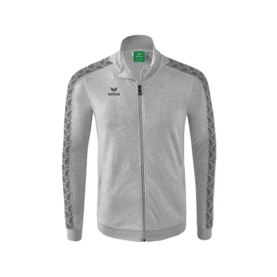 Abbildung von Erima Herren Essential Team Tracktop Jacke, hellgrau melange, S