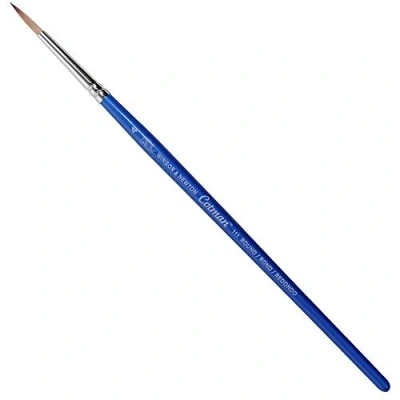 Abbildung von Winsor &amp; Newton 5301004 Cotman Aquarell Synthetikhaar Pinsel Serie 111 Rundpinsel, kurzer Stiel mit exzellenter Sprungkraft, Farbtragekraft und Punktgenauigkeit Nr. 5 3 mm, Transparent