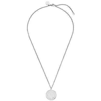 Abbildung von PURELEI® Zodiac Kette Damen (Silber) Halskette aus langlebigem Edelstahl Wasserfeste mit Anhänger 40 45 cm Länge verstellbar für deinen individuellen Look