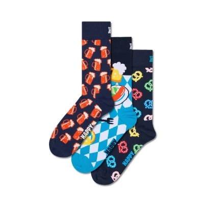 Abbildung von Happy Socks 3PACK GIFT SET Socken, Größe: 41 46, Navy