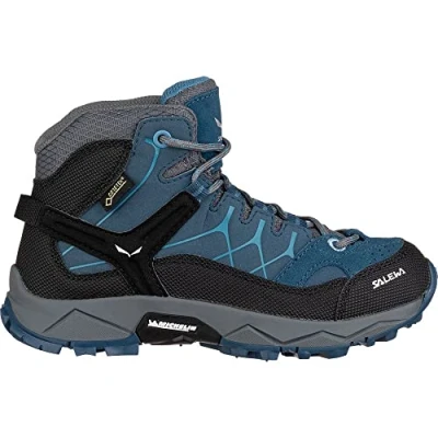 Abbildung von Salewa JR Alp Trainer Mid Gore TEX Kinder Trekking &amp; Wanderstiefel, Dark Denim/Charcoal, 26 EU