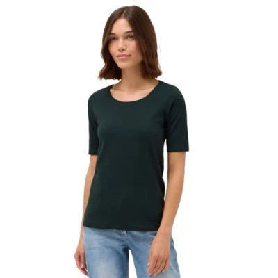 Abbildung von Cecil Tshirt basic, Damen, Größe: Large, Grün
