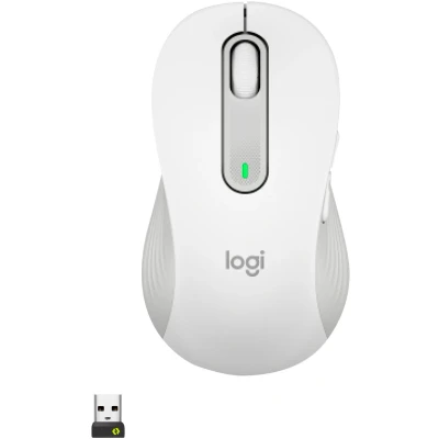 Abbildung von Logitech Signature M650 L Left Kabellose Maus für große linke Hände, Leise Klicks, Anpassbare Seitentasten, Bluetooth, Kompatibilität mit mehreren Geräten Weiß