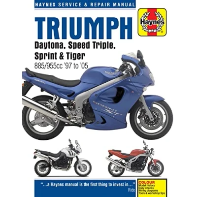 Abbildung von Triumph Daytona, Speed Triple, Sprint &amp; Tiger 885/955cc (97 05) (Haynes Service Repair Manual)