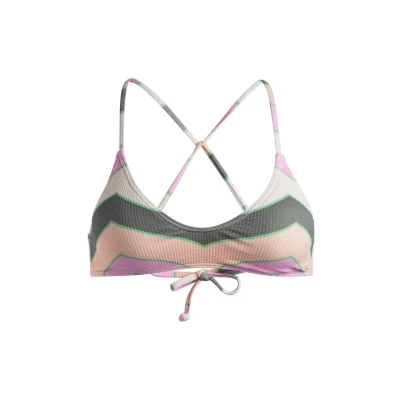 Abbildung von Roxy Vista Stripe Bikinitop, Damen, Größe: XS, Green